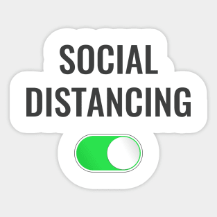 Social Distancing On Sticker